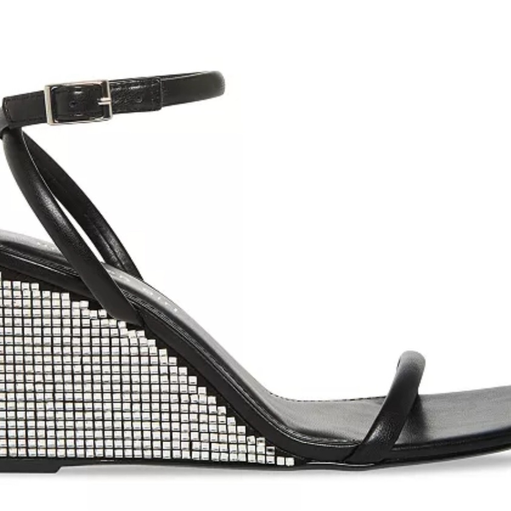Madden Girl Rhinestone Wedge with Ankle Straps